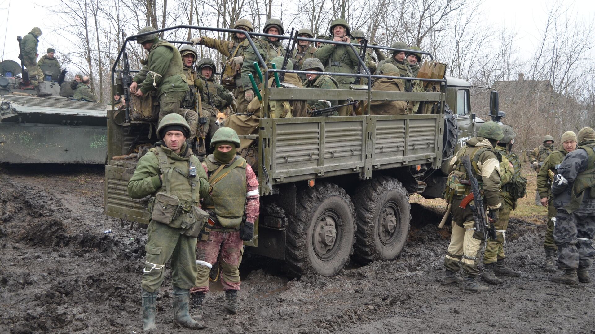 Военнослужащие армии ДНР на Мариупольском направлении - РИА Новости, 1920, 04.03.2022