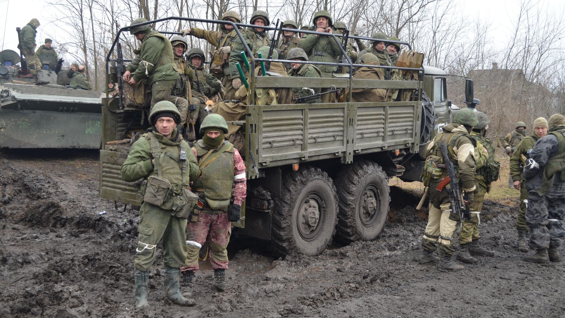 Военнослужащие армии ДНР на Мариупольском направлении - РИА Новости, 1920, 26.02.2022