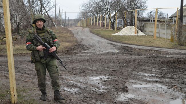 Военнослужащие армии ДНР на Мариупольском направлении