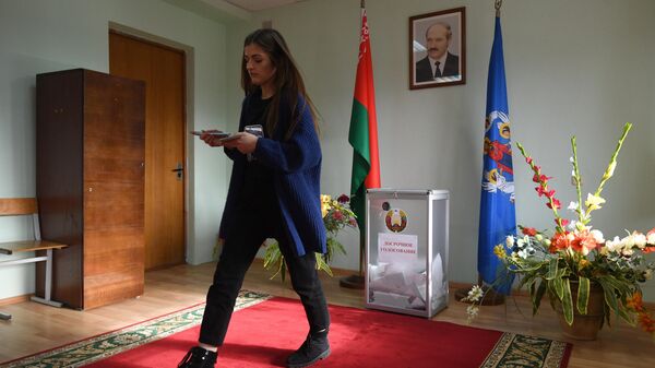 Избирательный участок в Белоруссии