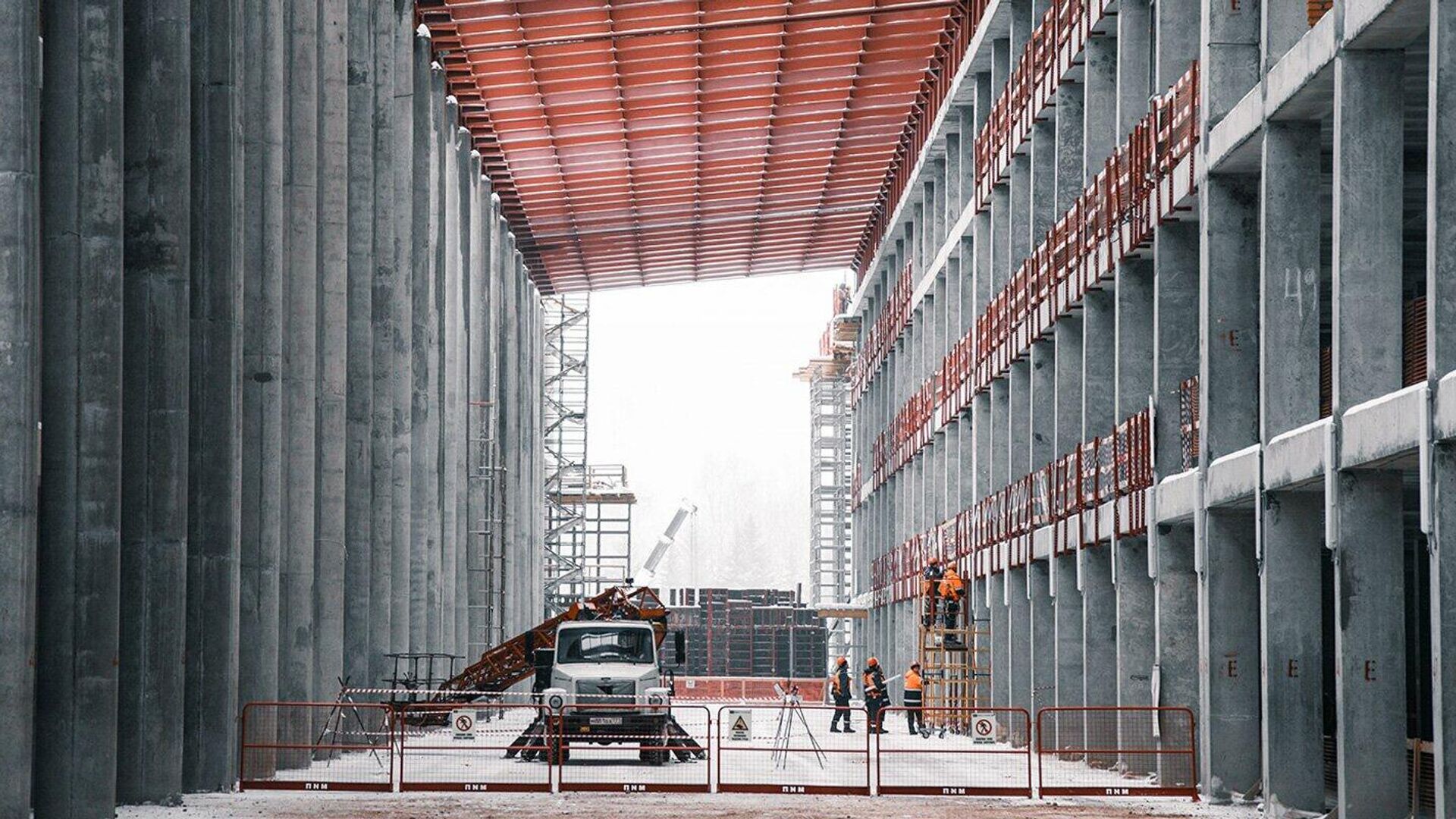 Строительство многофункционального комплекса зданий Национального космического центр - РИА Новости, 1920, 12.04.2022