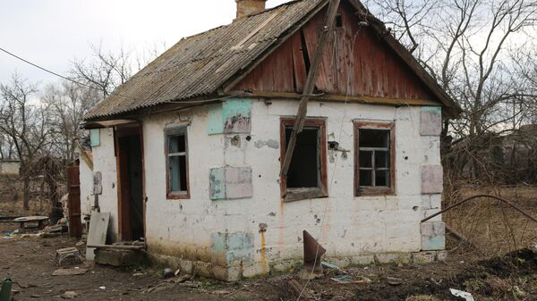 Разрушенный дом в селе Николаевка