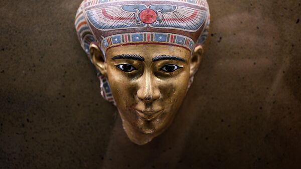 Экспонат, представленный на выставке Мумии Древнего Египта. Искусство бессмертия