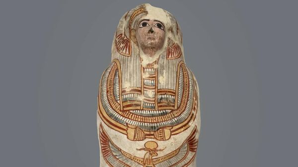 Чехол мумии Ипанхи, мумия. Египет, Верхний Египет, Север Верхнего Египта. 22-24 дин., X-VIII вв. до н.э