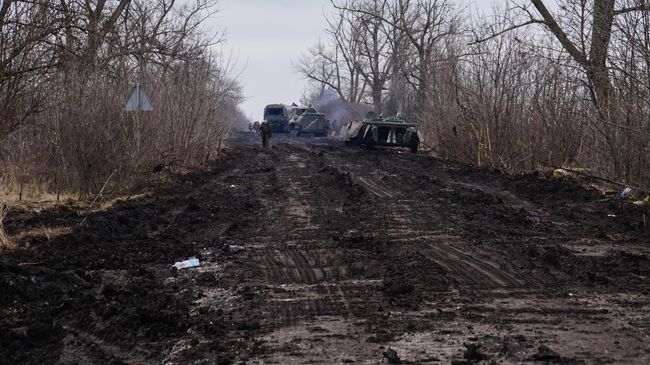 Дорога под Волновахой