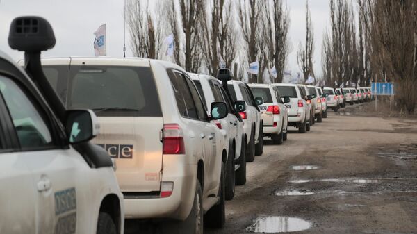 Автомобили специальной мониторинговой миссии ОБСЕ покидают территорию Донецкой Народной Республики