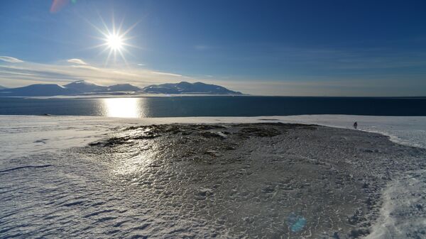 Вид на Северный Ледовитый океан с архипелага Шпицберген
