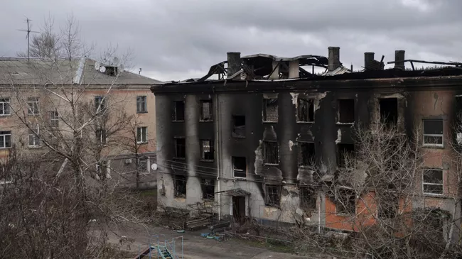 Последствия боевых действий в городе Счастье