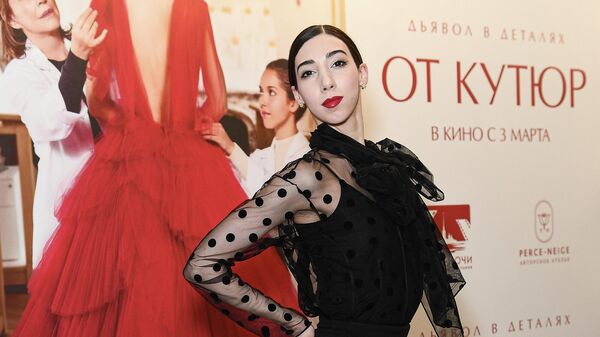 Балерина Анна Туразашвили на премьерном показе фильма От кутюр