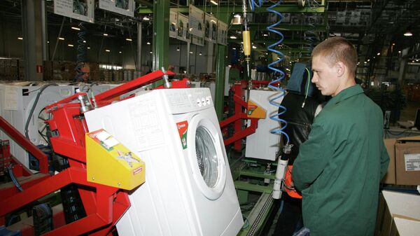 Линия сборки стиральных машин компании Индезит (Indesit Company) в Липецке