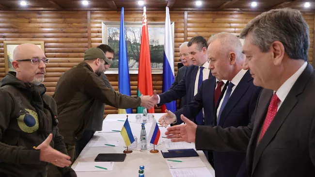 Российско-украинские переговоры в Белоруссии