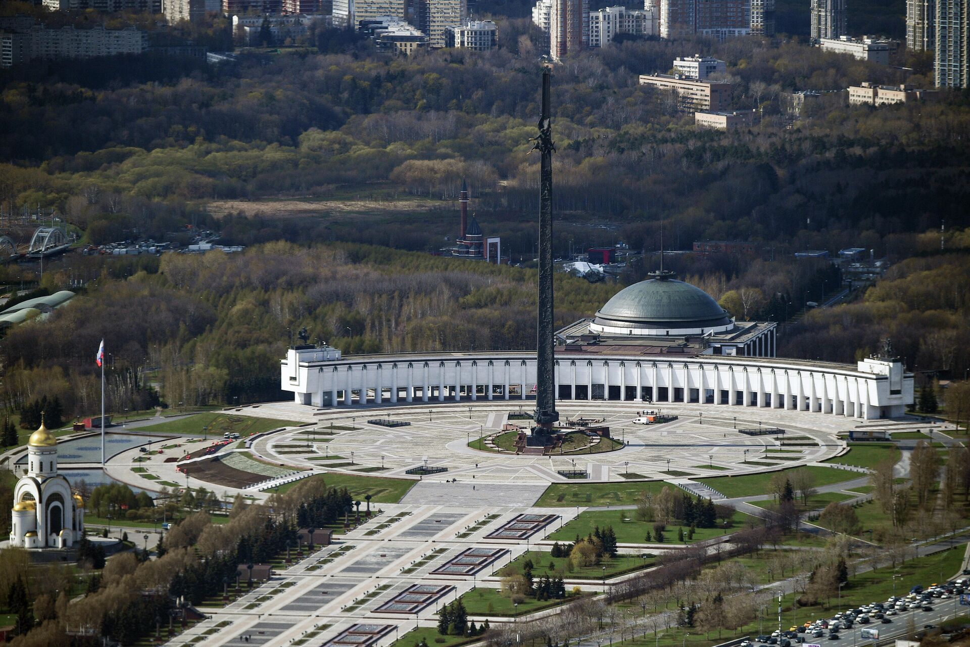 Монумент Победы на Поклонной горе в Москве - РИА Новости, 1920, 24.03.2022