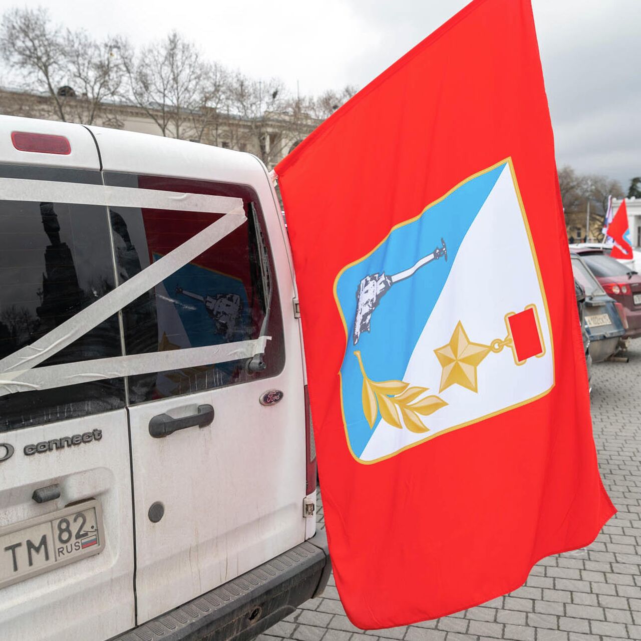 В Севастополе прошел автопробег в поддержку спецоперации на Украине - РИА  Новости, 04.03.2022