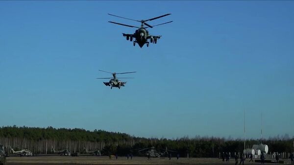 Боевое применение вертолетов Ка-52 в рамках специальной военной операции на Украине