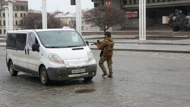 Украинский правоохранитель в Харькове