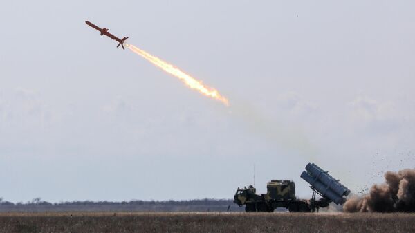 Испытания украинской крылатой ракеты Нептун