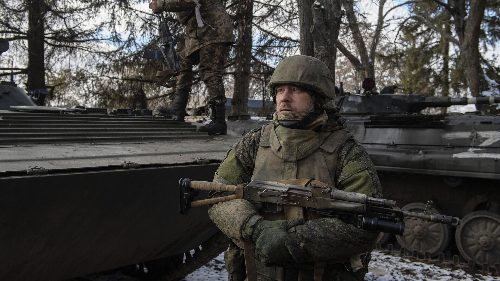 Военнослужащие народной милиции ЛНР в районе Северодонецка - РИА Новости, 1920, 17.03.2022