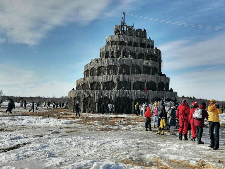 Празднование Масленицы в арт-парке Никола-Ленивец