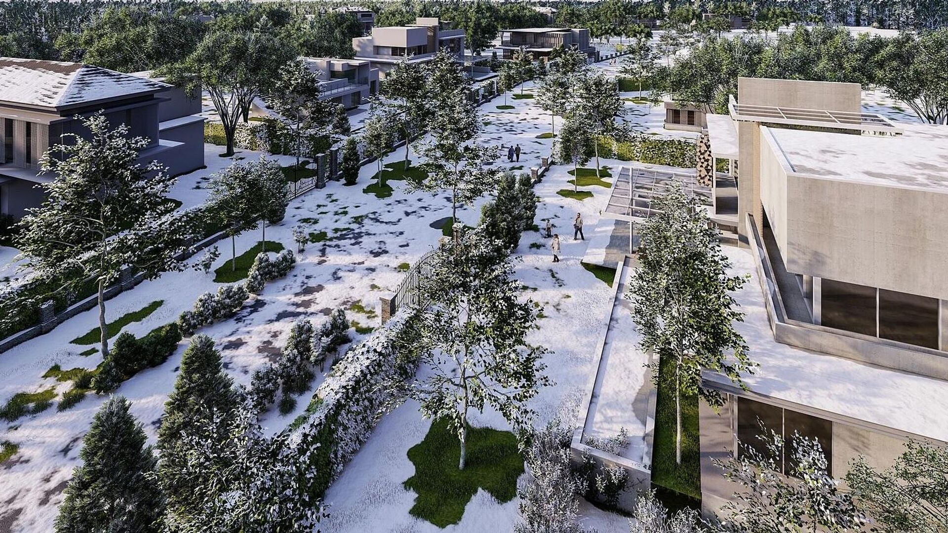 Проект новых кварталов в поселке Millennium Park на Новой Риге в Подмосковье - РИА Новости, 1920, 10.03.2022