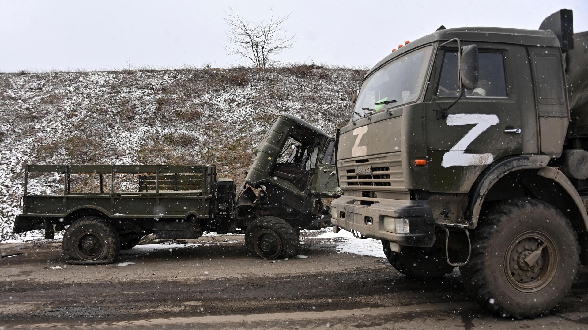 Уничтоженная военная техника Вооруженных сил Украины в Херсонской области - РИА Новости, 1920, 11.03.2022