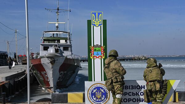 База Военно-морских сил Украины на Бердянской косе, взятая под контроль российскими военнослужащими