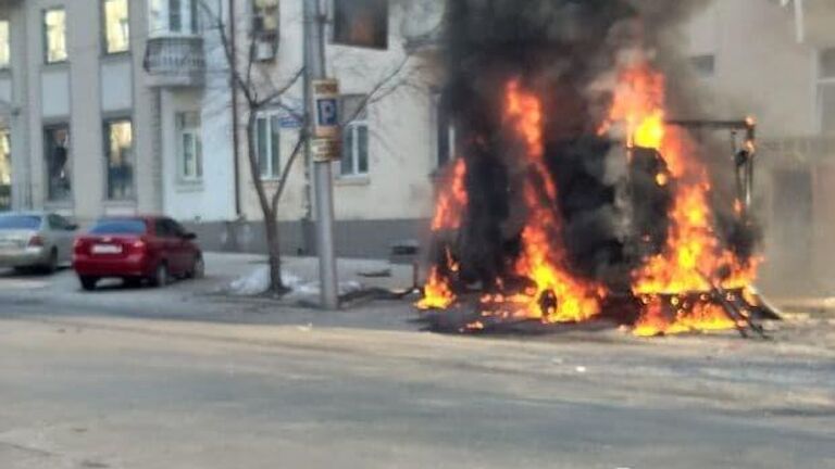 В донецке сбили