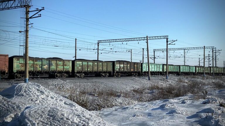 Составы с углем в Бородино