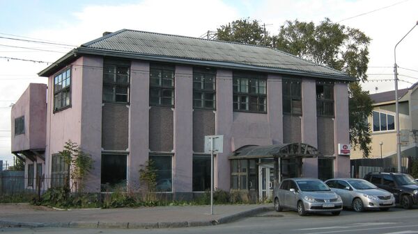 Сохранившееся здание города Тойохара (в настоящее время город Южно-Сахалинск)