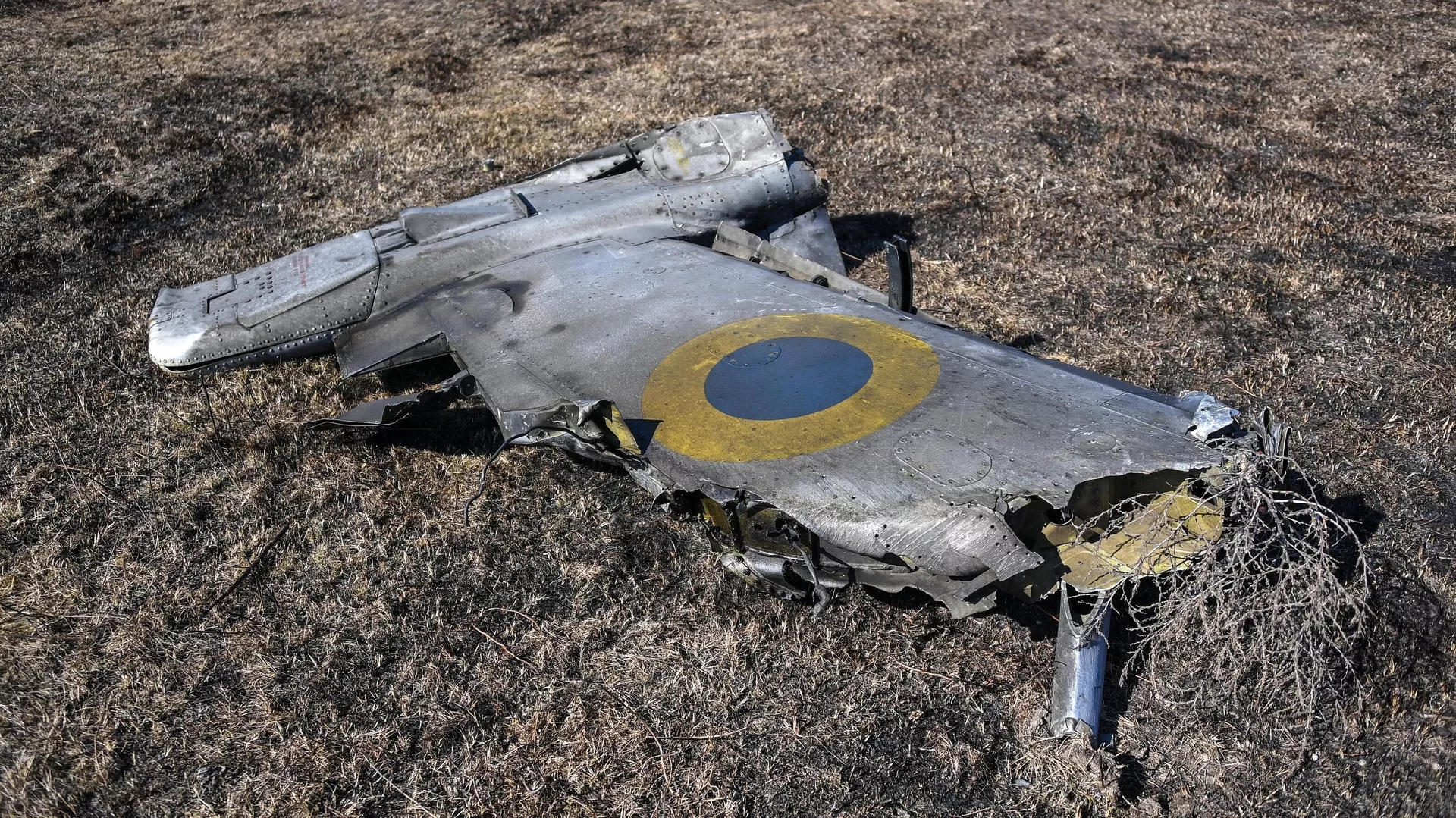 Θραύσμα καταρριφθέντος ουκρανικού αεροσκάφους επίθεσης Su-25 - RIA Novosti, 1920, 23/04/2022