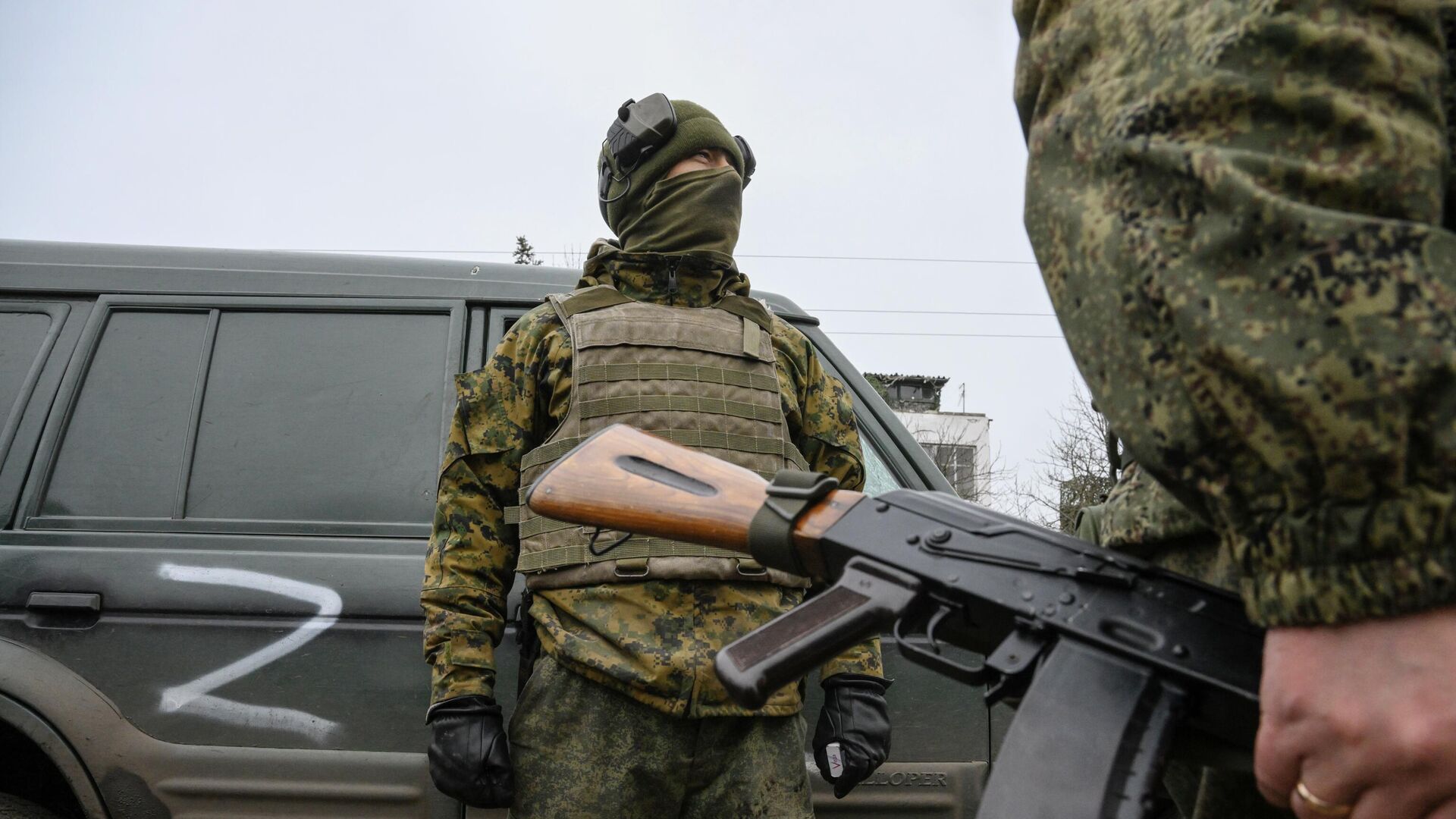 Военнослужащие ДНР в окрестностях Новоазовска - РИА Новости, 1920, 05.03.2022