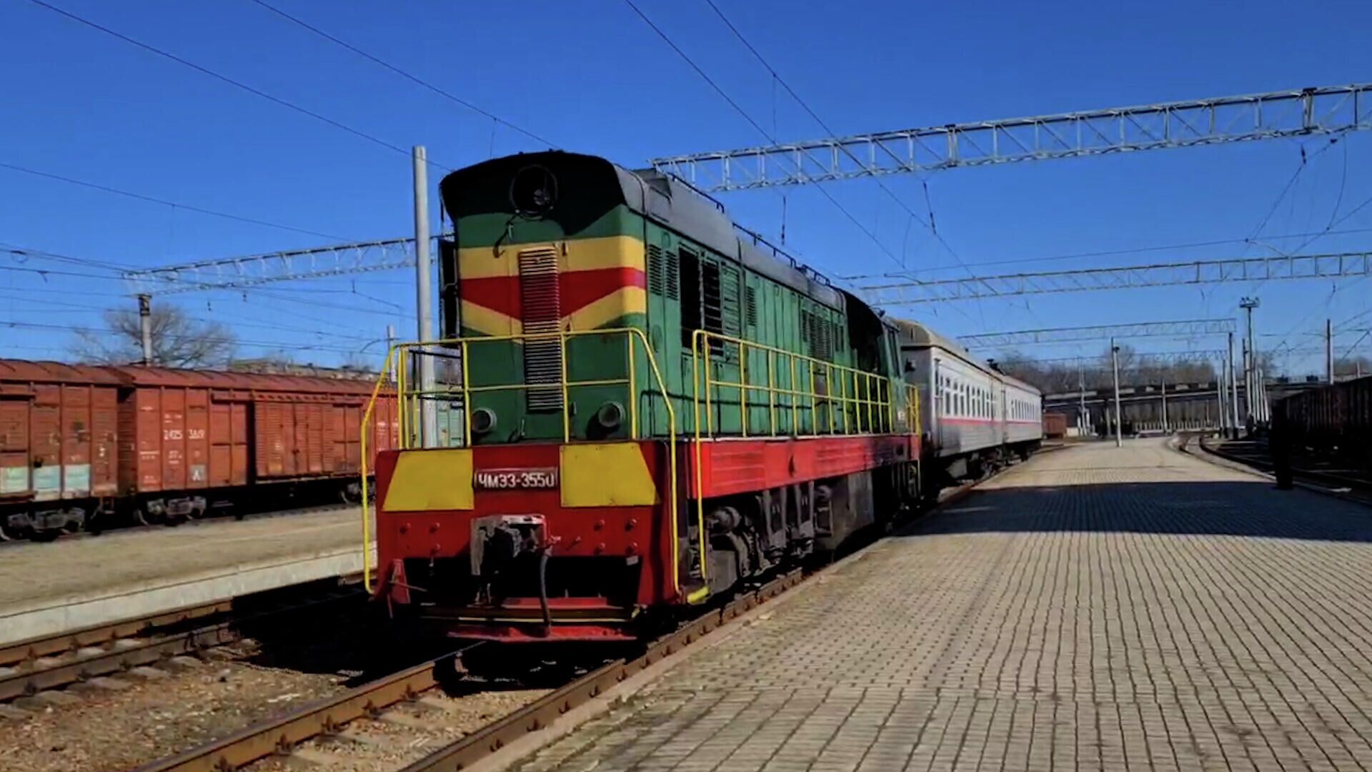 Прибытие первого поезда в Луганск из освобожденного Старобельска - РИА Новости, 1920, 19.03.2022