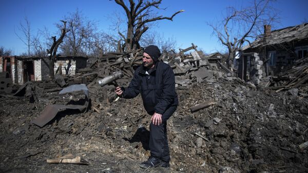 Последствия обстрела ВСУ в Донбассе