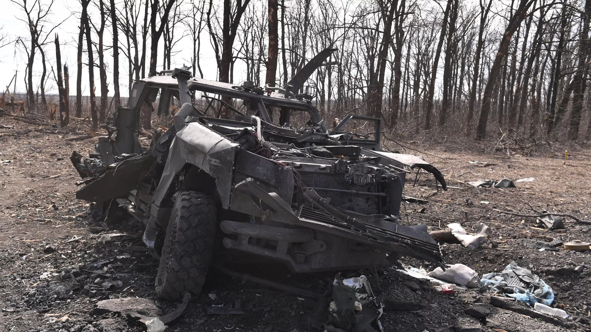 Κατεστραμμένο τεθωρακισμένο αυτοκίνητο των Ενόπλων Δυνάμεων της Ουκρανίας - RIA Novosti, 1920, 28/03/2022