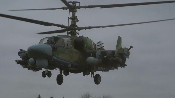 Вертолеты Ка-52 нанесли удар по складу вооружения ВСУ