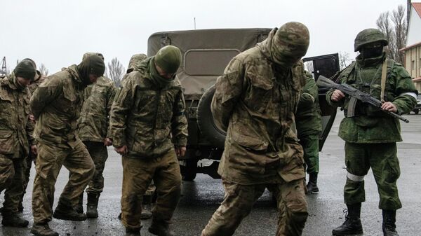 Сдавшиеся в плен военнослужащие украинской армии