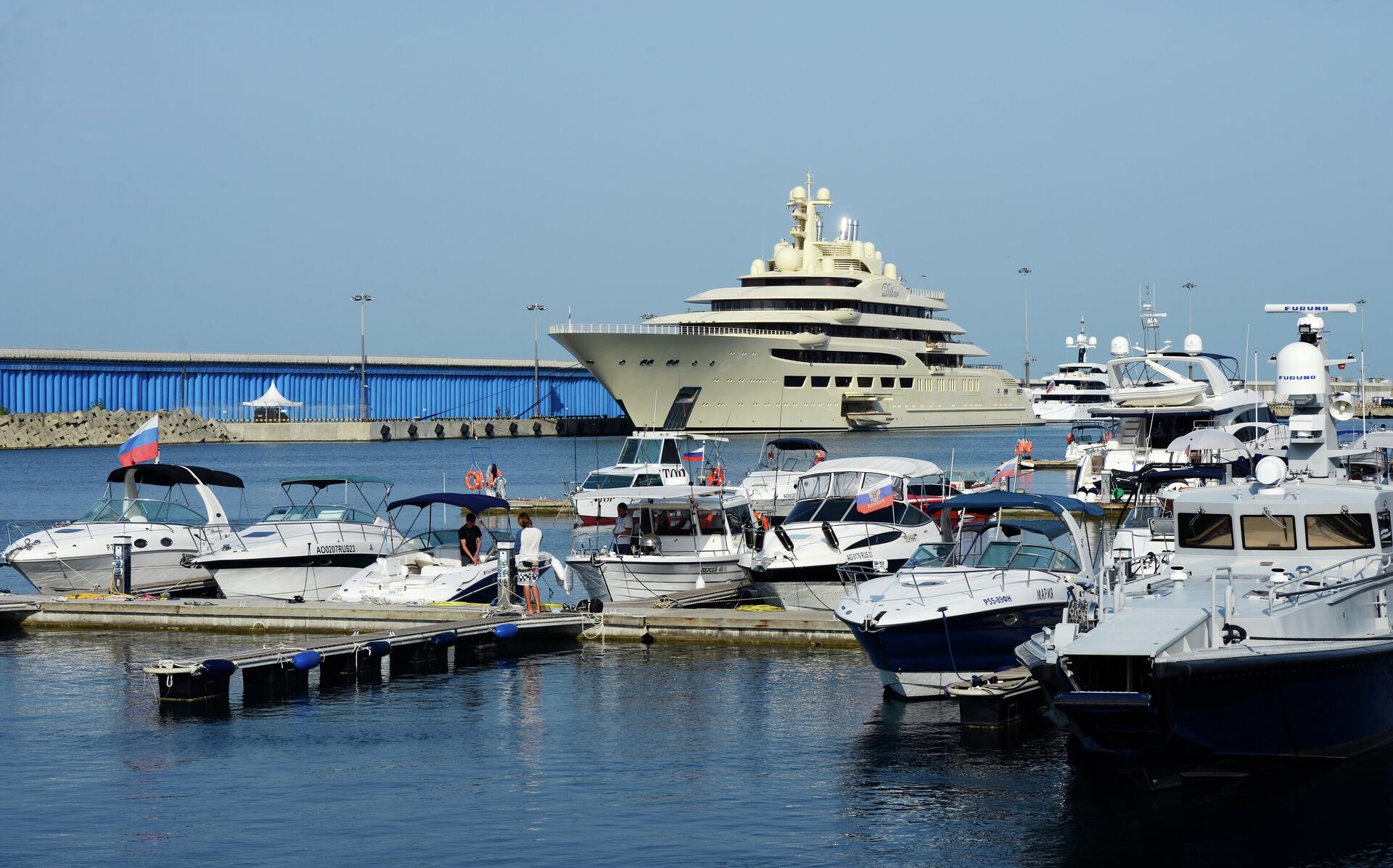 Яхта Dilbar, принадлежащая российскому бизнесмену Алишеру Усманову. Архивное фото - РИА Новости, 1920, 23.03.2022