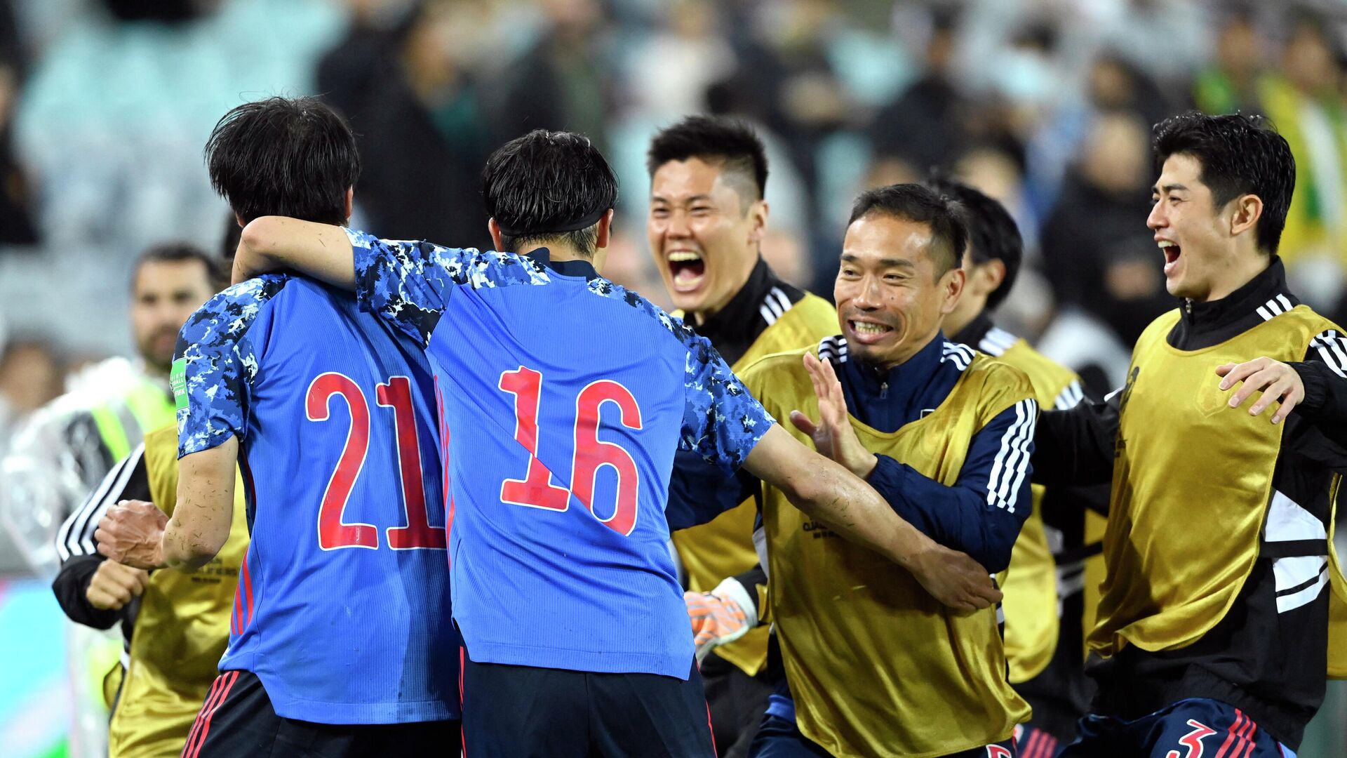 Сборная Японии квалифицировалась на ЧМ по футболу 2022 года - РИА Новости, 1920, 24.03.2022