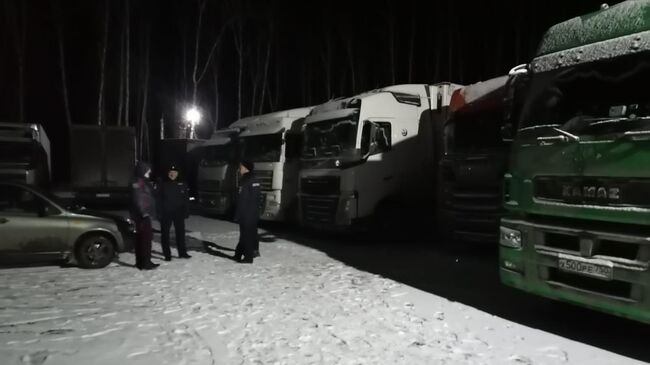 На трассе Тюмень-Омск задержан дальнобойщик подозреваемый в администратора банного комплекса