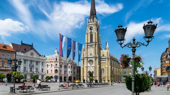 Церковь Имени Марии на площади Свободы в городе Нови-Сад