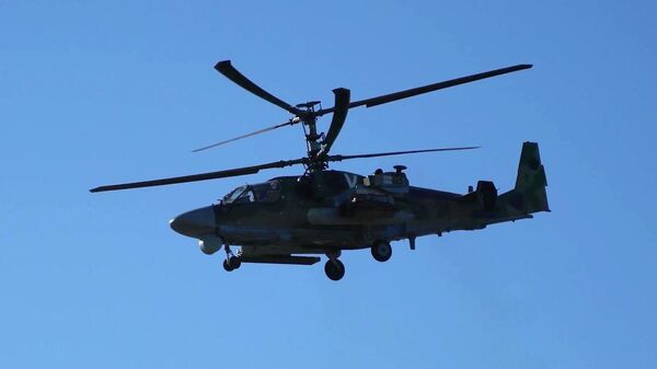 Ударный вертолет Ка-52 ВКС России