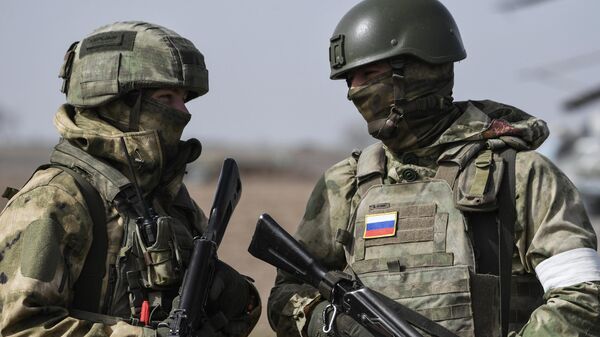 Российские военнослужащие в зоне проведения специальной военной операции на Украине