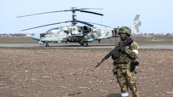 Российский военнослужащий в зоне специальной военной операции на Украине
