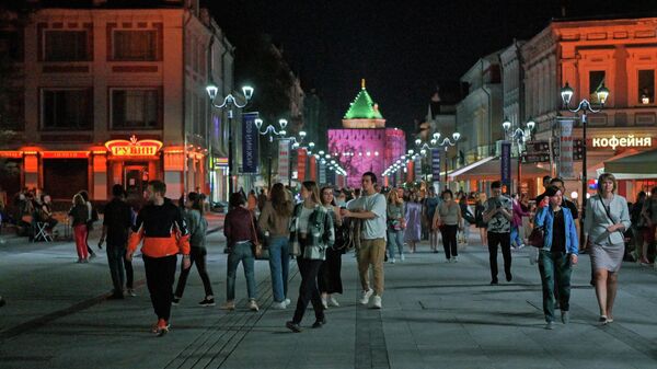 Большая Покровская улица в Нижнем Новгороде - главная улица города
