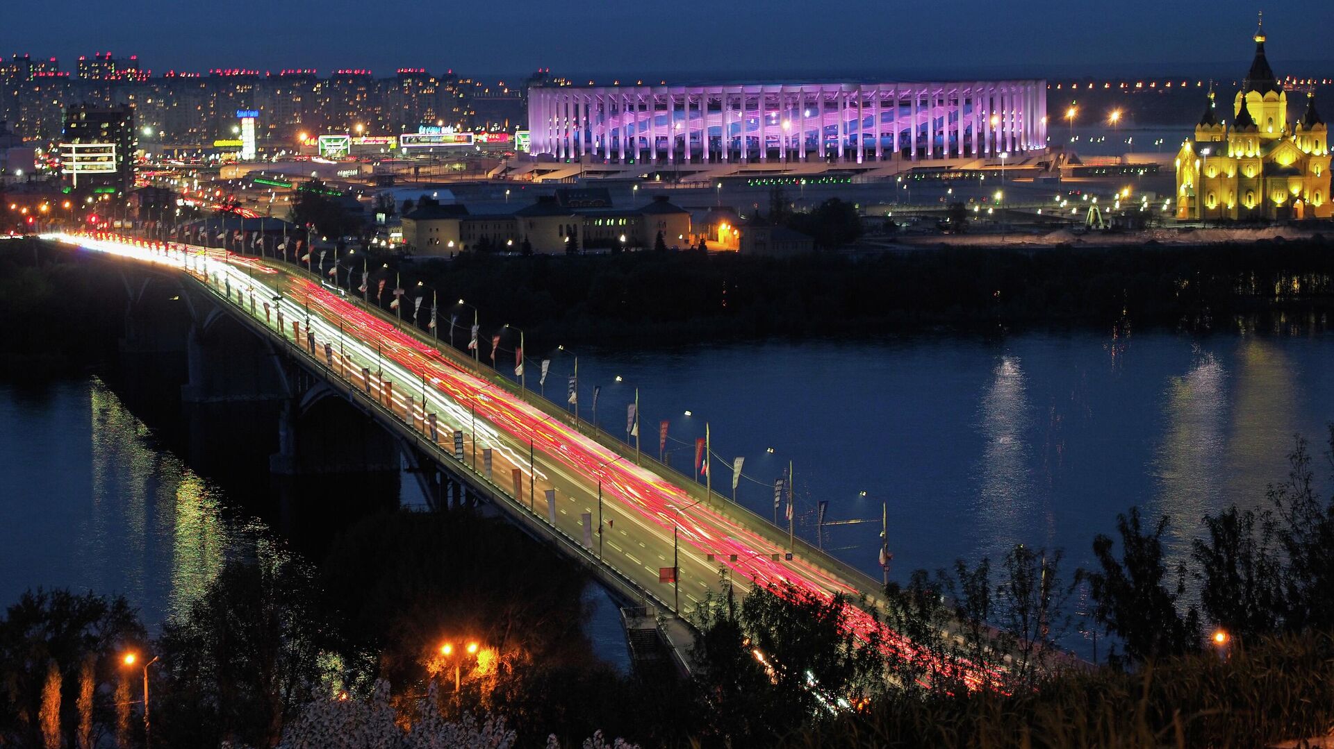 Вид на Канавинский мост в Нижнем Новгороде - РИА Новости, 1920, 17.08.2023
