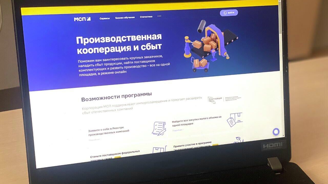 Сервис по сбыту продукции и поиску партнеров запущен на платформе МСП.РФ - РИА Новости, 1920, 16.03.2023