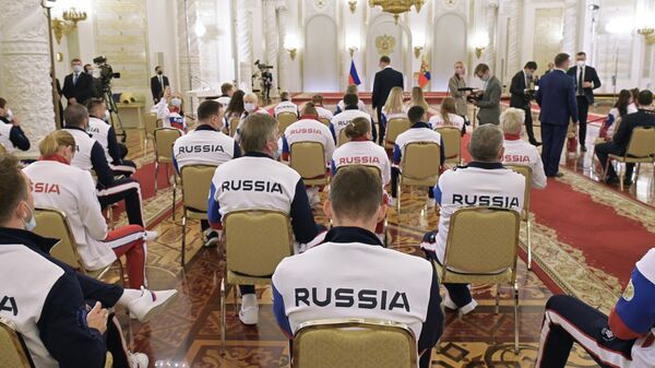 Встреча президента Владимира Путина c членами олимпийской сборной России
