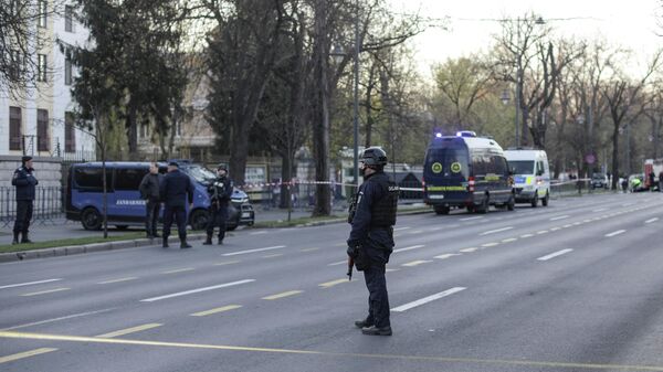 На месте инцидента с автомобилем у посольство России в Бухаресте