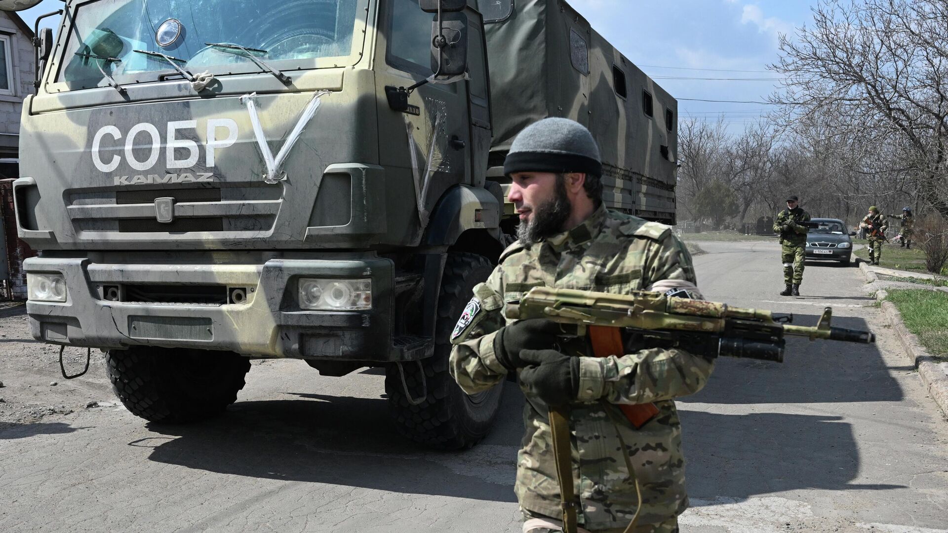 Бойцы специального отряда быстрого реагирования (СОБР) Ахмат - РИА Новости, 1920, 09.09.2022