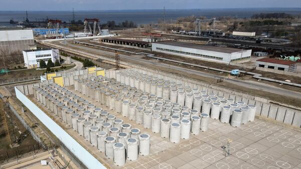 Сухое хранилище отработанного ядерного топлива на Запорожской АЭС в Энергодаре