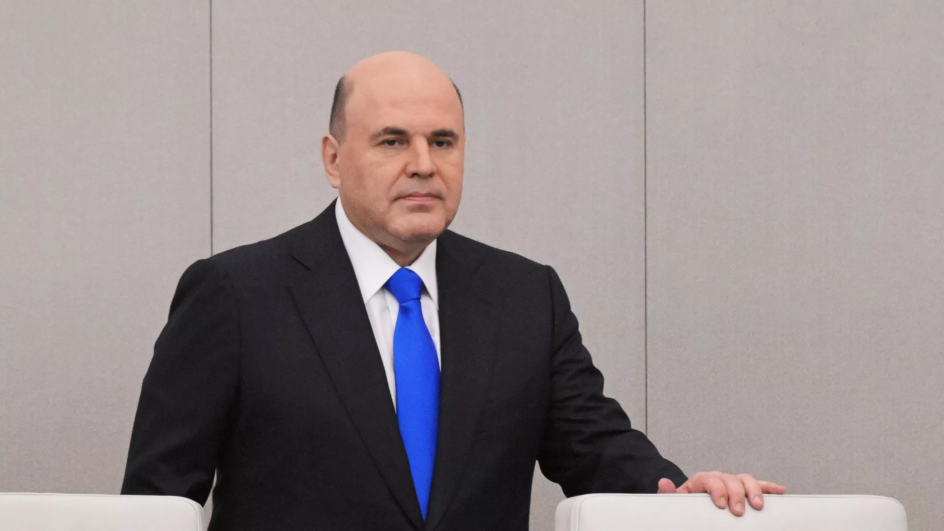 Председатель правительства РФ Михаил Мишустин перед выступлением с ежегодным отчетом правительства РФ в Государственной Думе РФ - РИА Новости, 1920, 27.06.2022